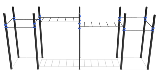 Classic 2-level monkey bars & 6 pull-up bars extra image 1