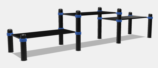 Triple-level bench main image