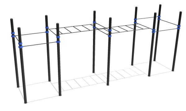 Classic 2-level monkey bars & 6 pull-up bars main image