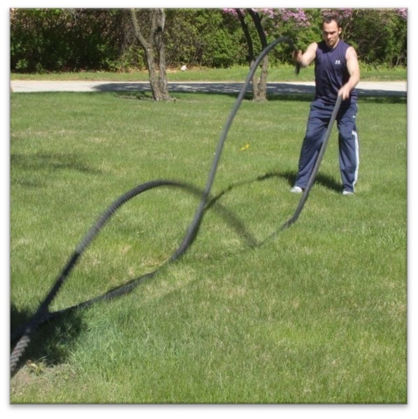 Battle rope + Battle rope rings main image